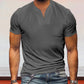 Loose Fit V-neck Short Sleeves T-shirt