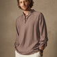 Linen Henry Long Sleeve Beach Shirt