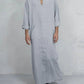 Linen One-Piece Hexagonal Pocket Long Shirt