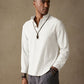 Casual Cotton Linen Solid Color Shirt