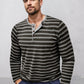 Comfy Soft Stripe Henley Shirt