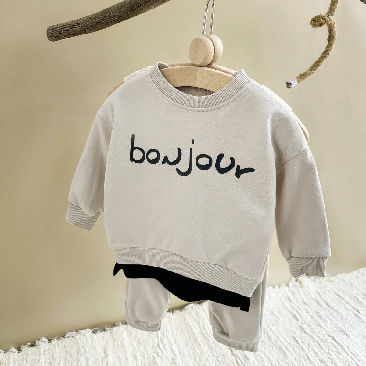 Bonjour Print Jogger Set