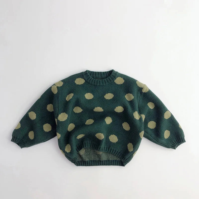 Retro Polka Dot Sweater