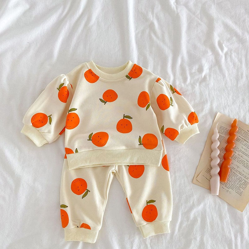 Fruit Print Jogger Set