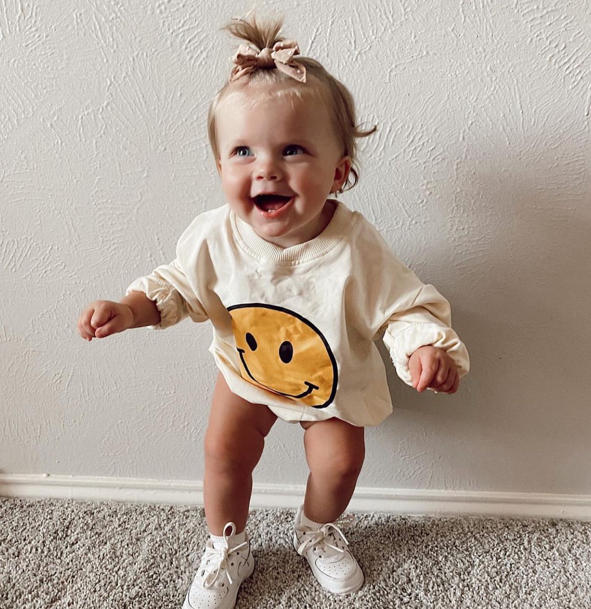 Smiley Face Baby Bodysuit