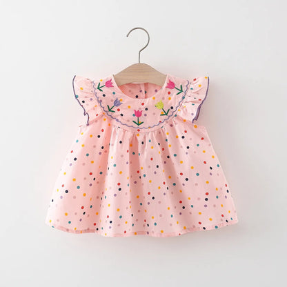 Polka Dot Floral Dress