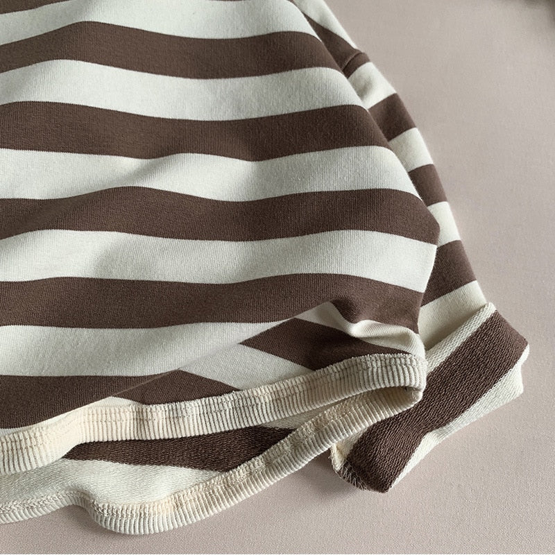 Loose Striped Cotton Top