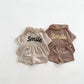 Smile Print Hoodie Shorts Set