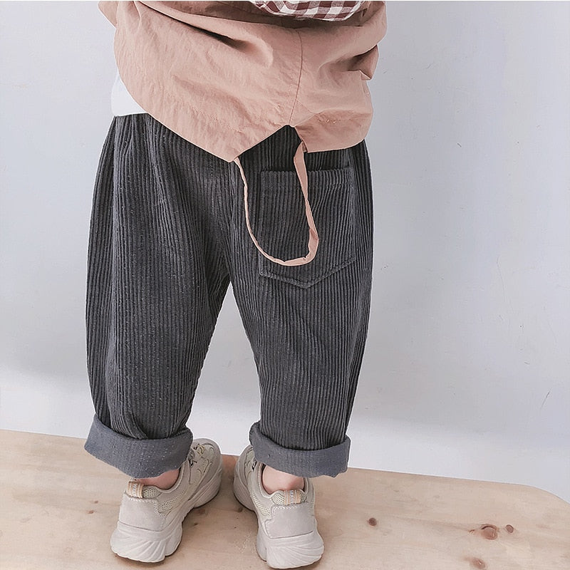 Retro Corduroy Harem Trousers Pants