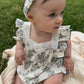 Vintage Paisley Romper With Headband