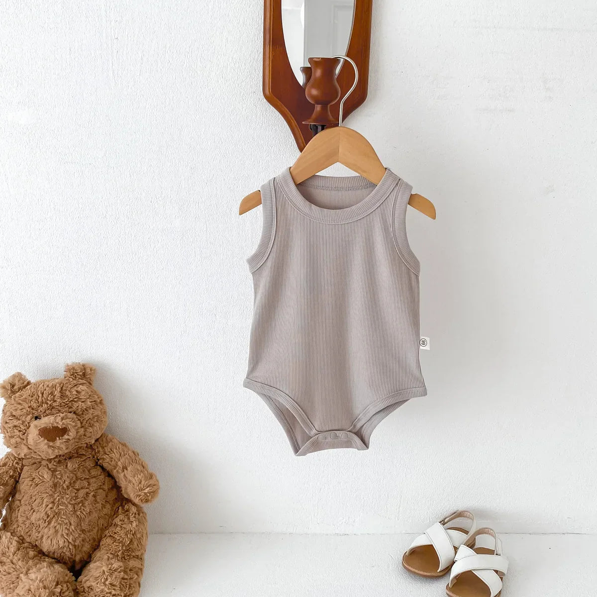 Solid Round Neck Bodysuit