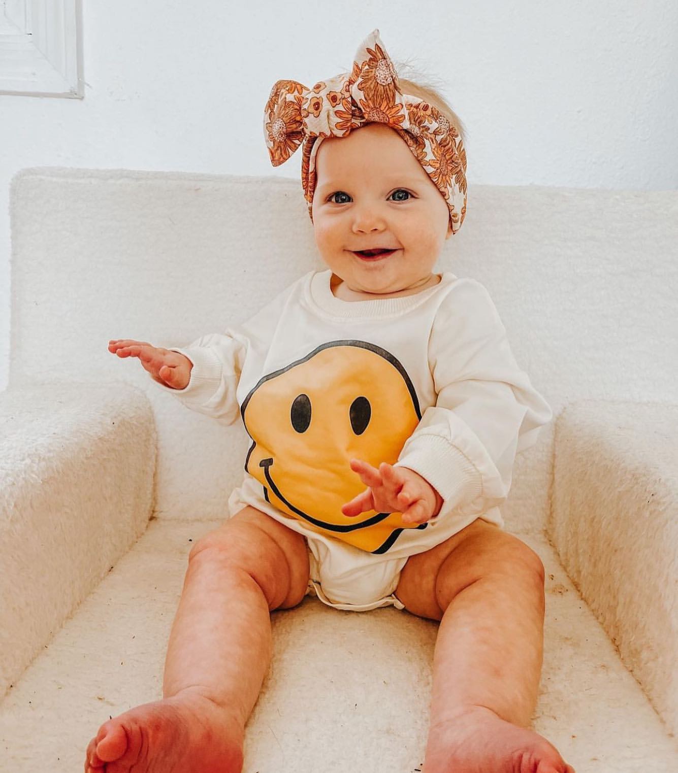 Smiley Face Baby Bodysuit