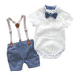 Suspender Shorts & Romper Suit Set