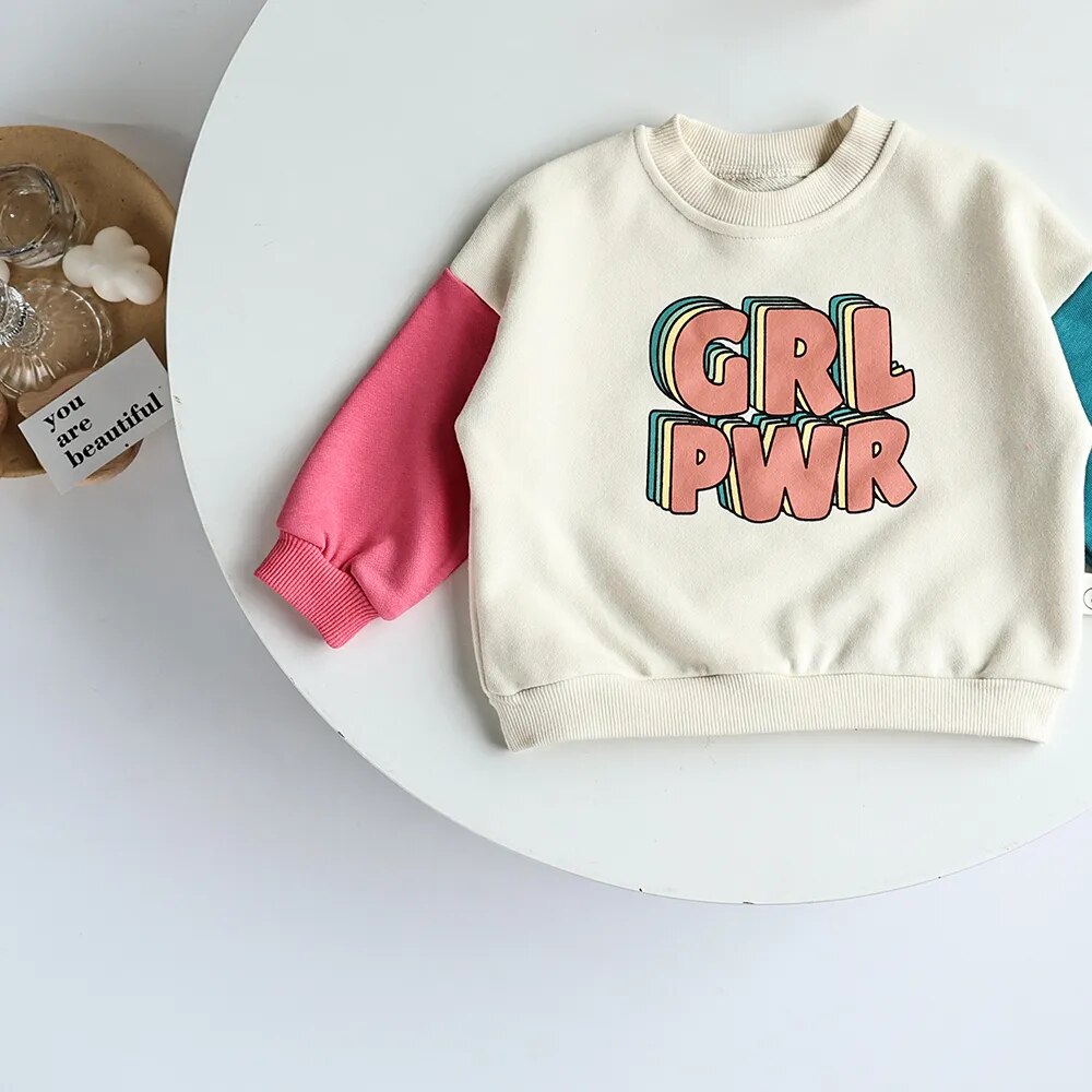 GIRL POWER Patchwork Sweater Bodysuit