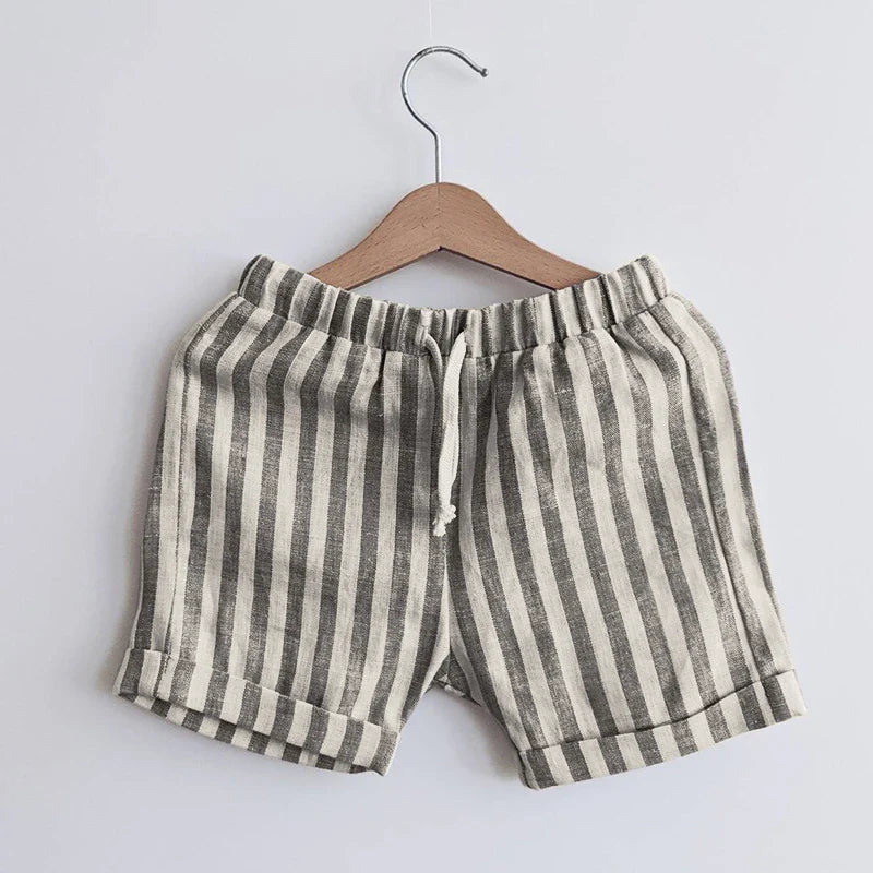 Linen Drawstring Boys Shorts