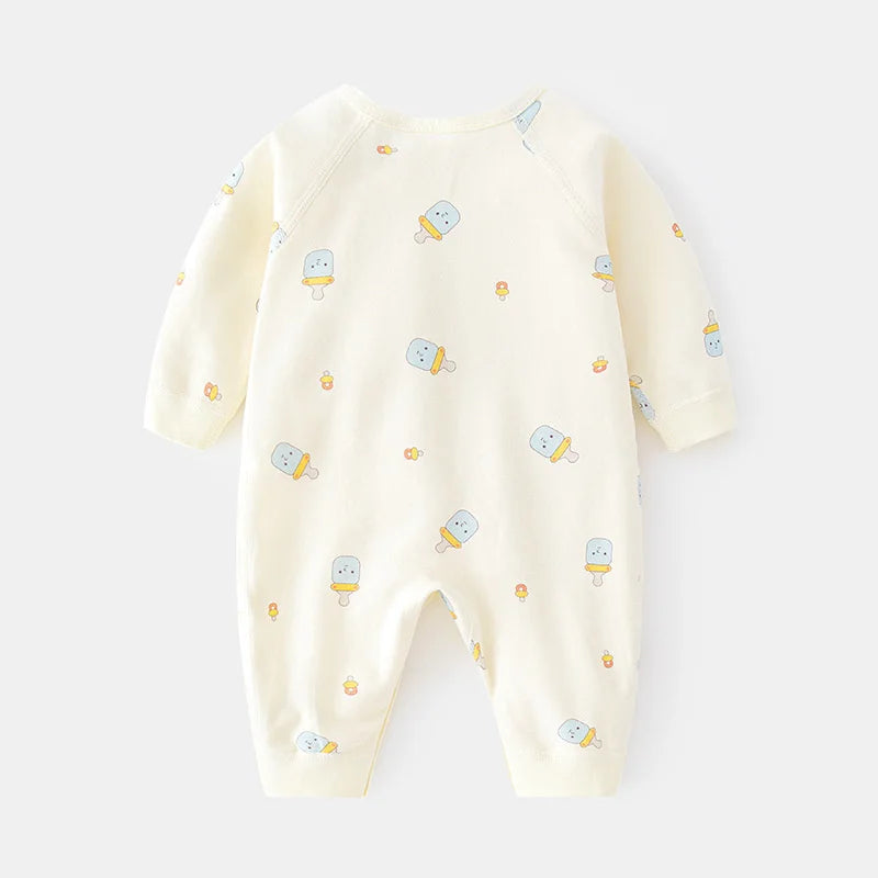 Newborn Printed Casual Jumpsuit