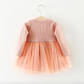 Long Sleeve Cotton Party Tulle Dress