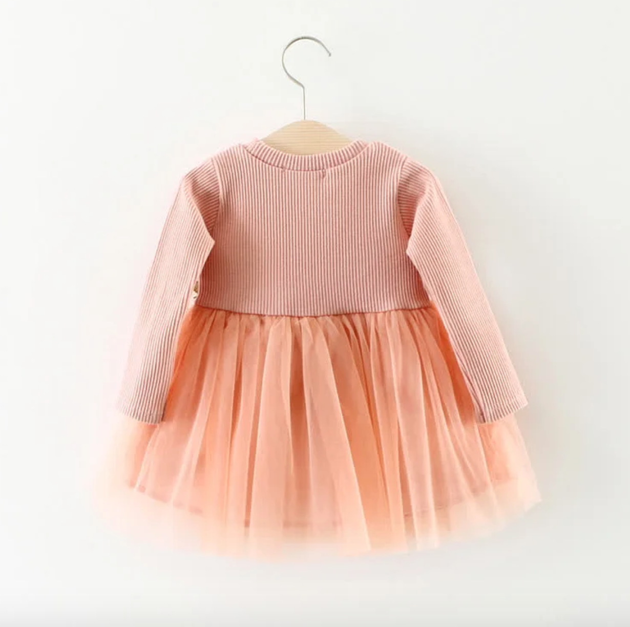 Long Sleeve Cotton Party Tulle Dress