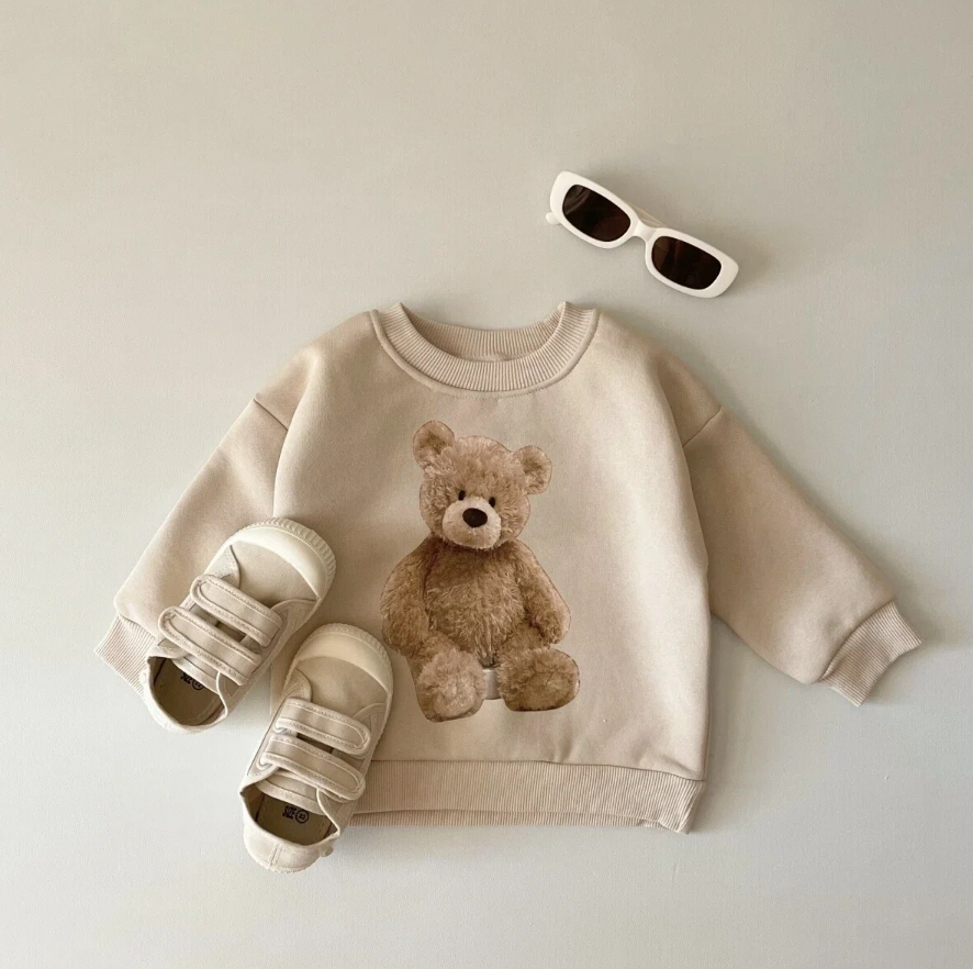 Teddy Bear Print Sweater