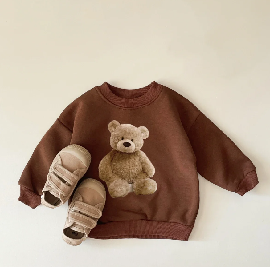 Teddy Bear Print Sweater