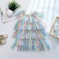 Rainbow Ruffles Sequins Dress