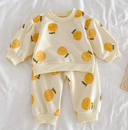 Fruit Print Jogger Set