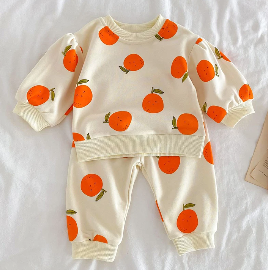 Fruit Print Jogger Set