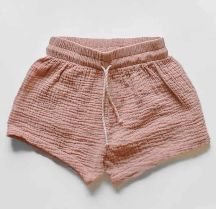 Girls Muslin Shorts Set