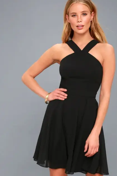 Aubree Halter Dress