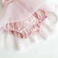 Bow Detail Lace Romper Tutu Dress