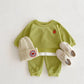 Waffle Love Bear Jogger Set