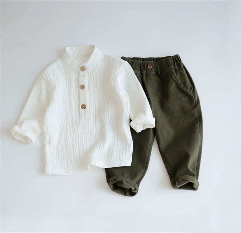 Boys Solid Fall Pants