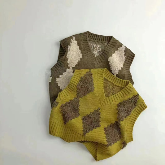 Kids Vintage Vest Knit Top