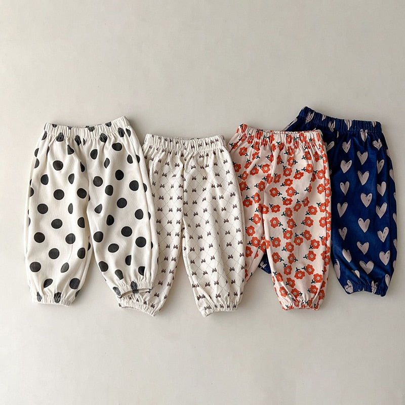 Loose Design Print Casual Pants