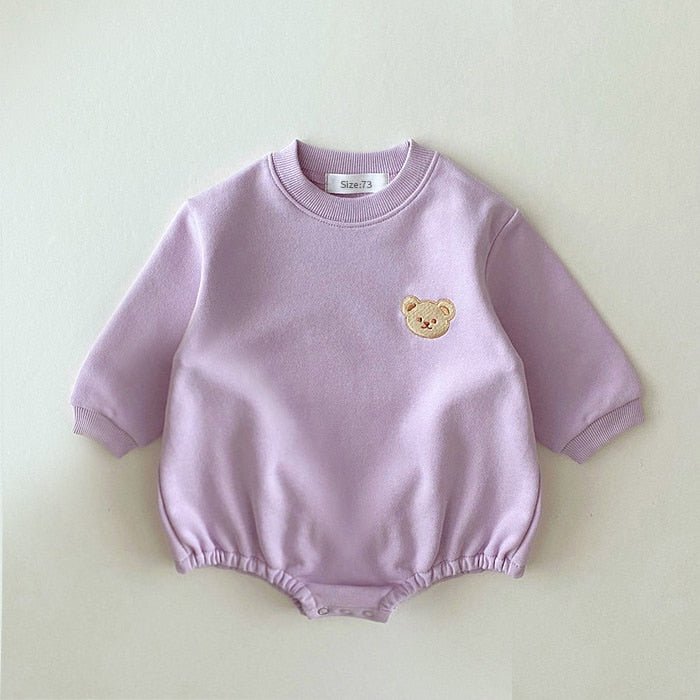 Teddy Bear Sweatshirt Bodysuit