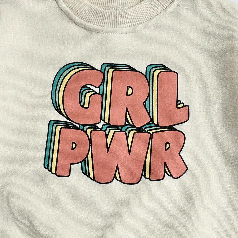 GIRL POWER Patchwork Sweater Bodysuit