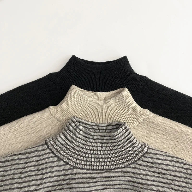 Fur Lined Turtleneck Sweater