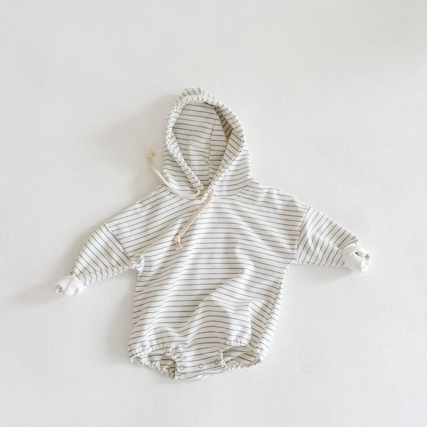 Striped Hooded Bodysuit