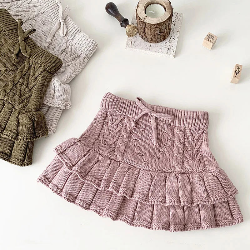 Knitted Pleated Shorts