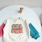 GIRL POWER Patchwork Sweater Bodysuit