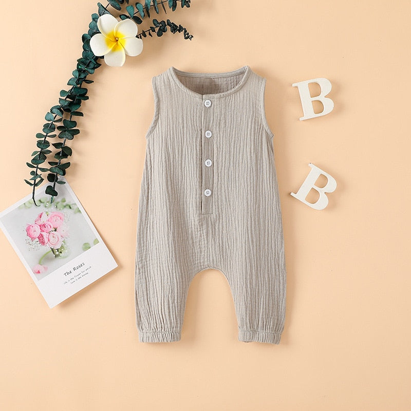 Muslin Sleeveless Jumpsuit