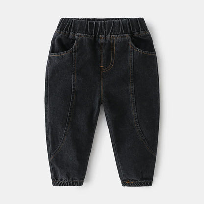 Kids Solid Denim Pants