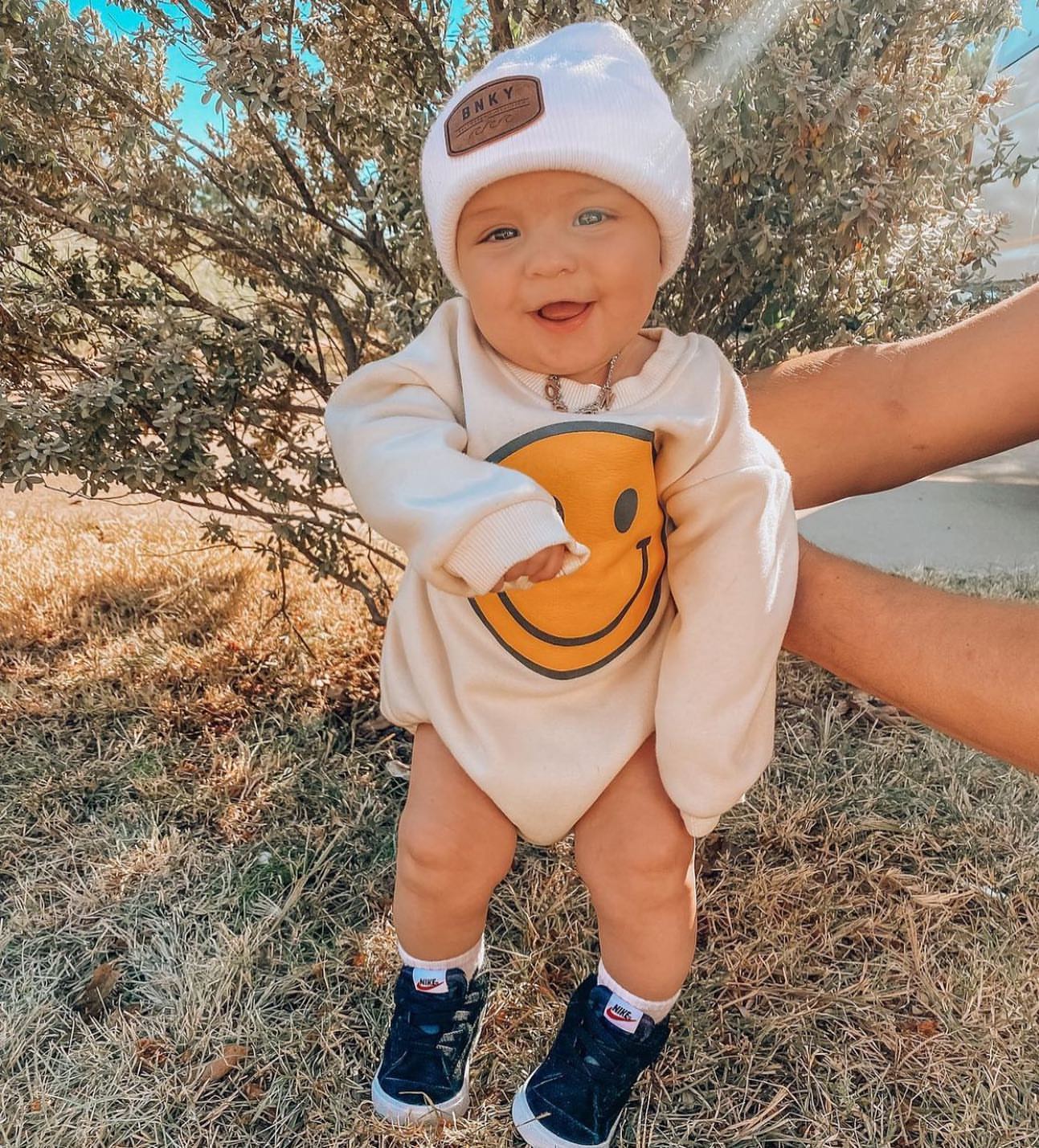 Smiley Face Baby Bodysuit