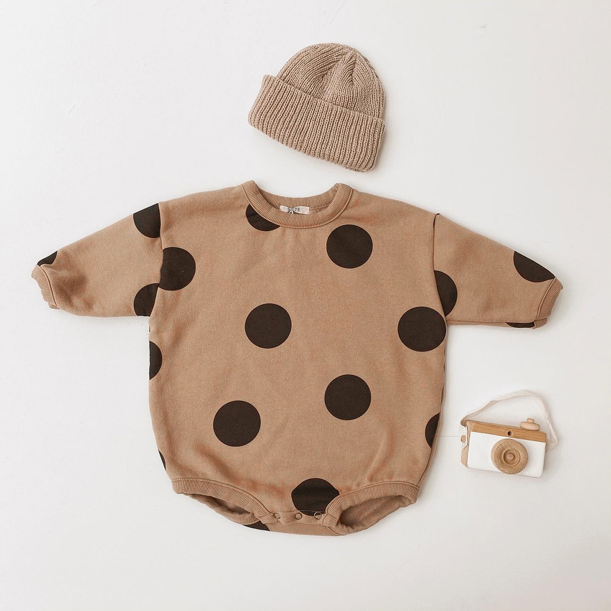 Long Sleeve Polka Dot Bodysuit