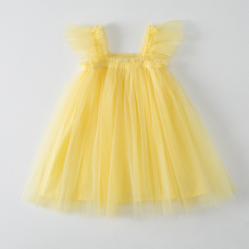 Solid Color Tulle Party Dress