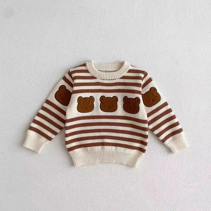 Knitted Cartoon Teddy Bear Winter Outfit