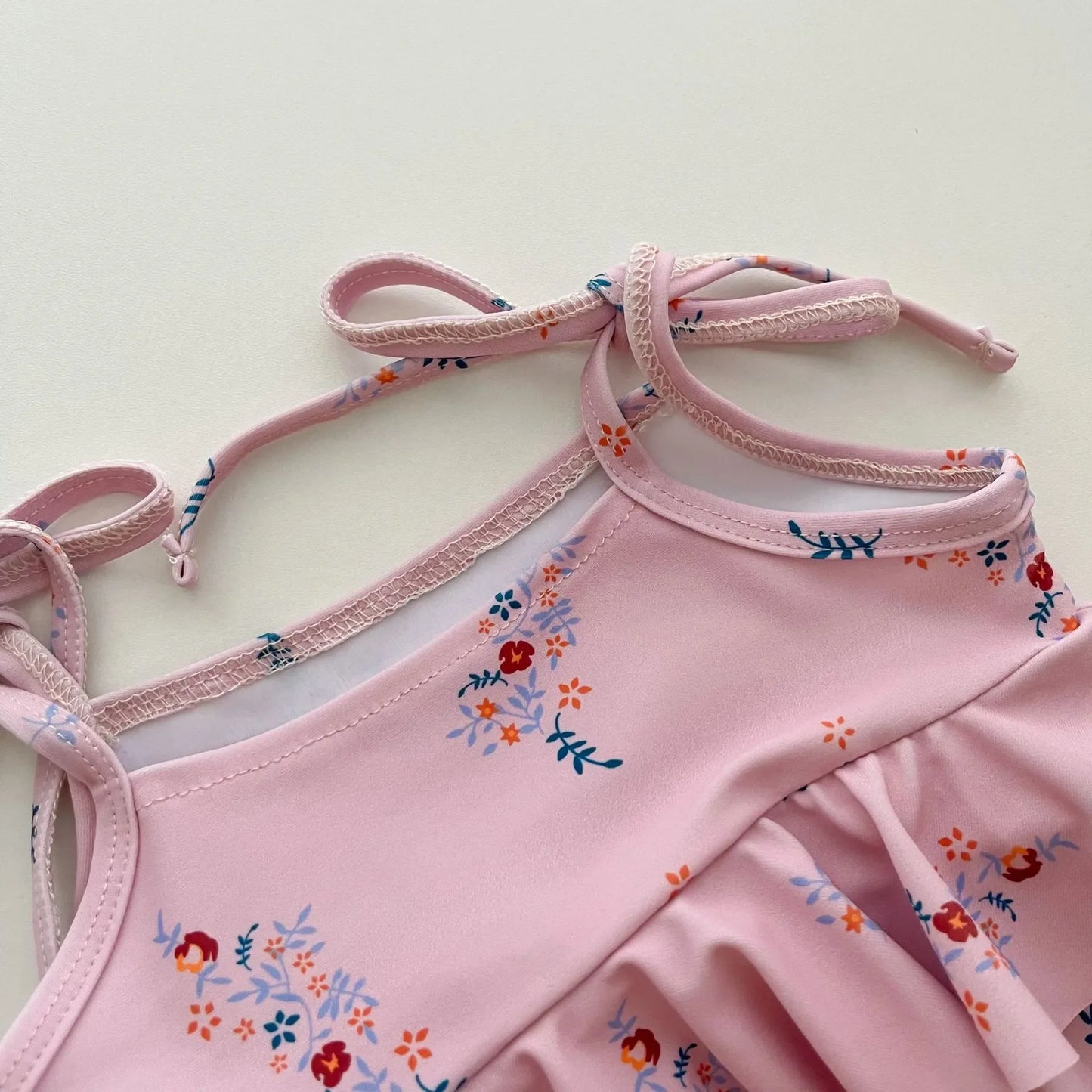 Baby Girl  Floral Print Beach Swimsuit