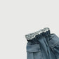 Denim Cargo Loose Pants