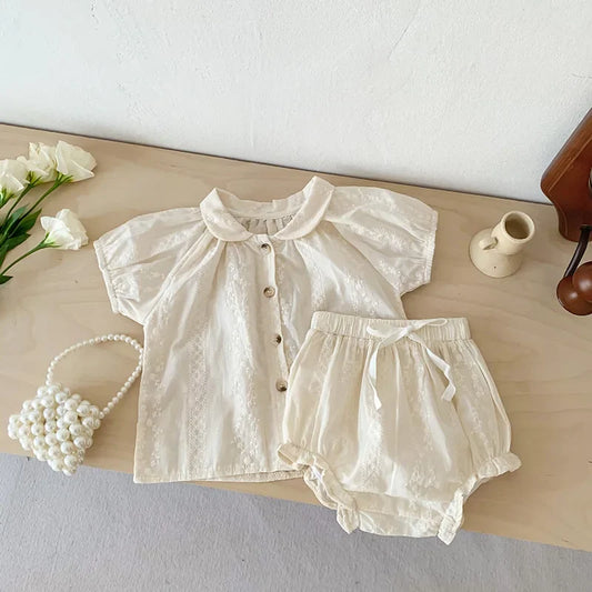 Vintage Style Embroidery Bloomer Set