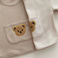 Waffle Bear Shorts Set